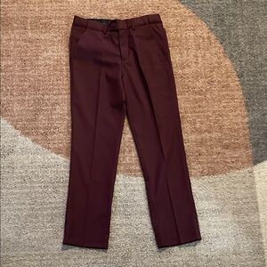 Kids' Burgundy Formal Pants